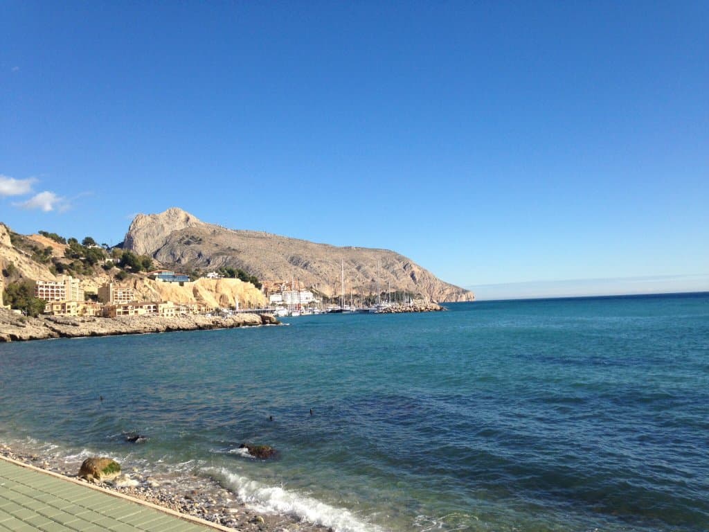 View towards marina