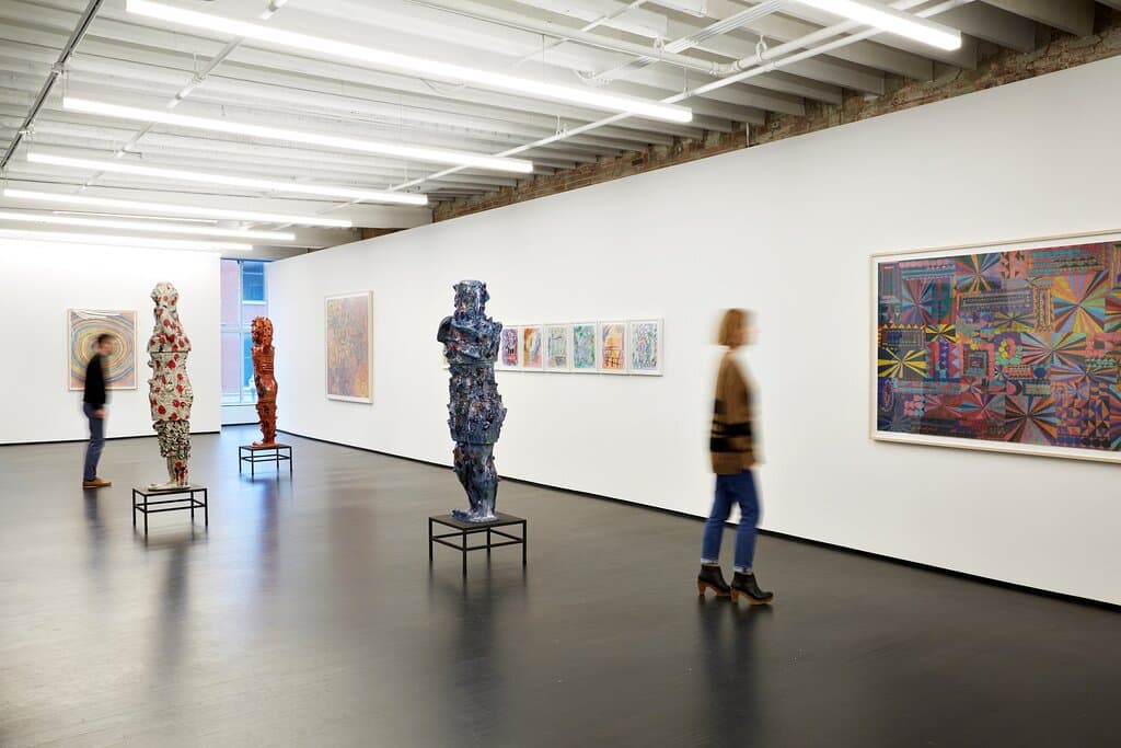 Visitors enjoy a past exhibition