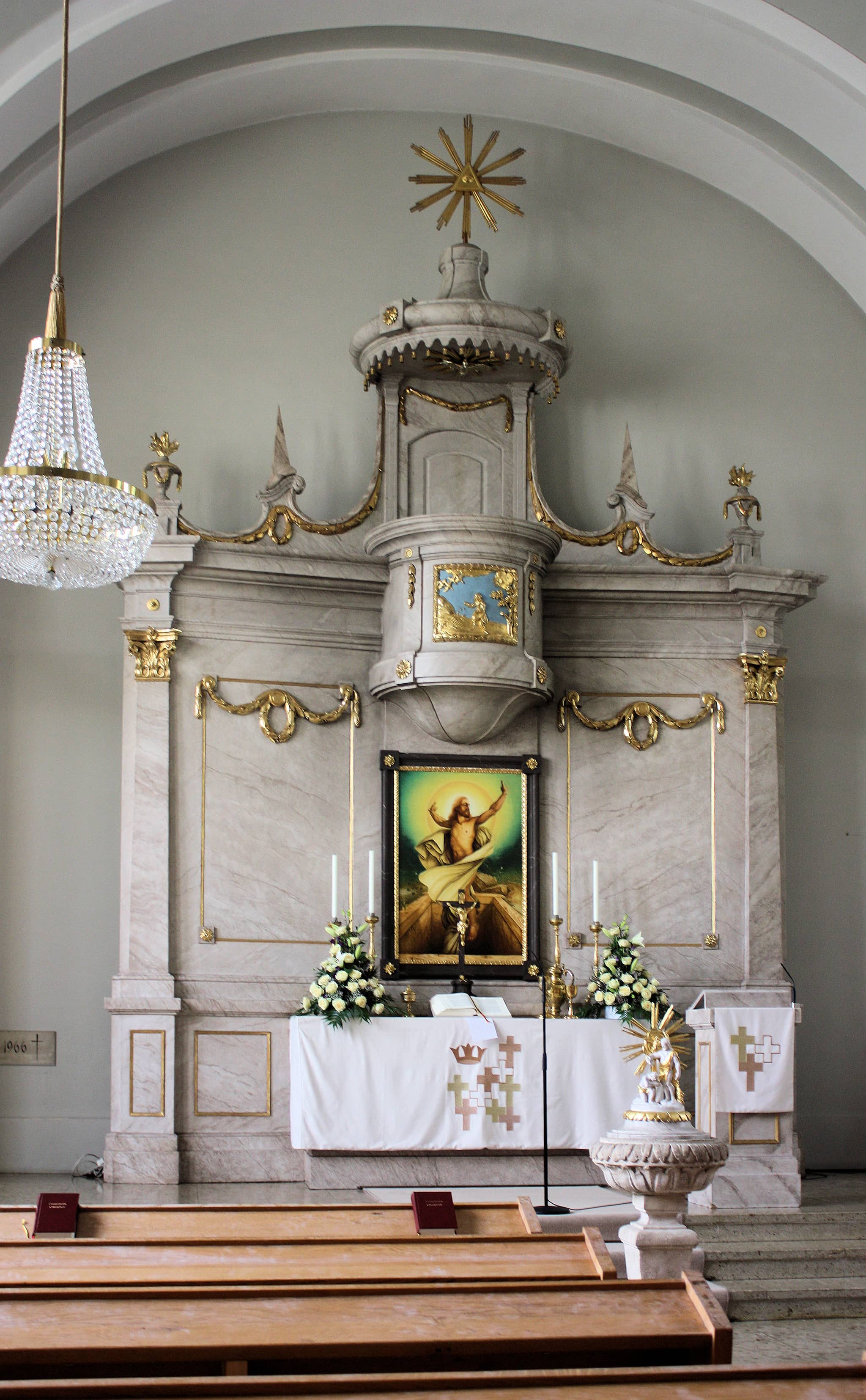 Historic Altar and Pulpit