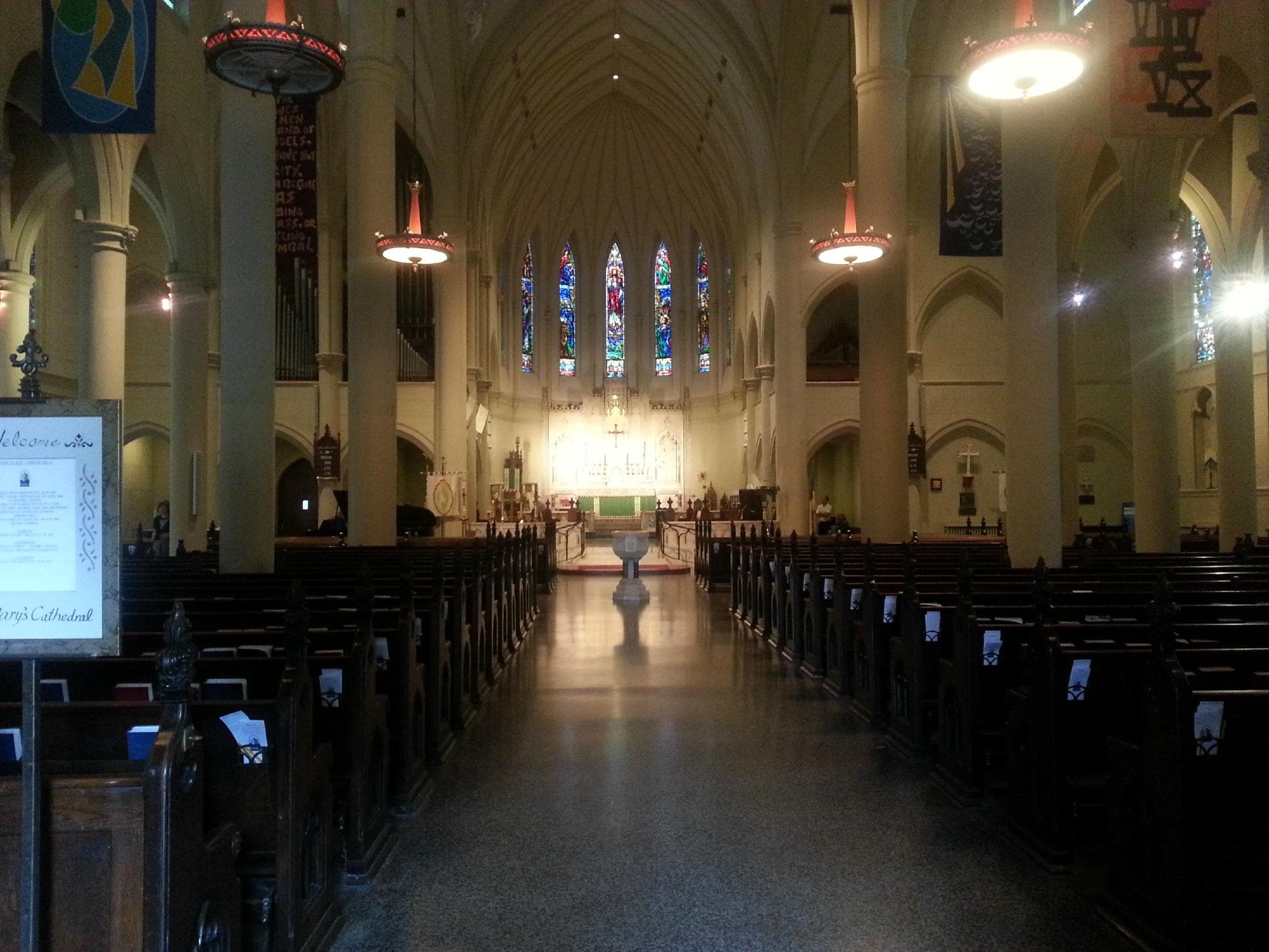 inside church